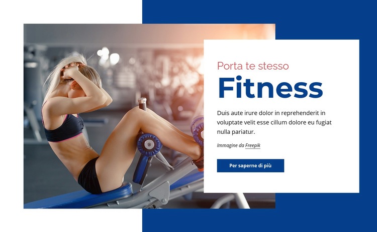 Centro fitness Costruttore di siti web HTML