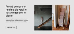 Mockup Di Sito Web Premium Per Rendere Più Verde La Casa Con Le Piante