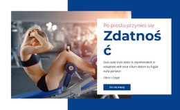 Centrum Fitness - Przeciągnij I Upuść Makietę Witryny