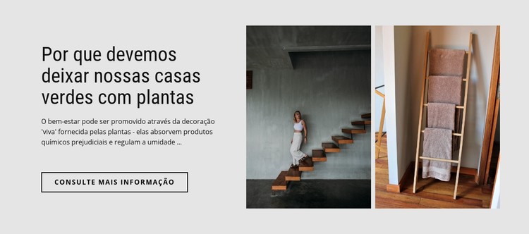 Casa verde com plantas Template CSS