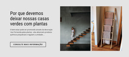 Casa Verde Com Plantas - Layout Do Site HTML