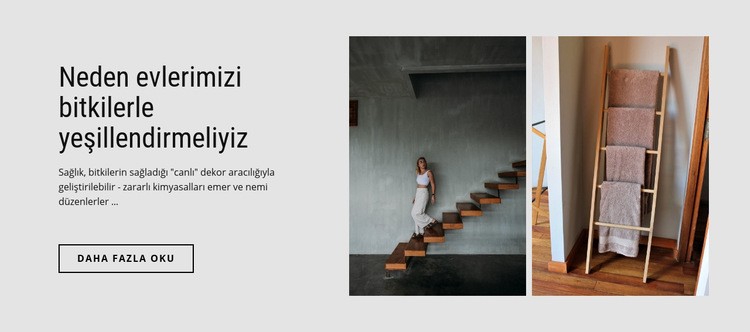 Bitkilerle yeşillendirme evi Web sitesi tasarımı