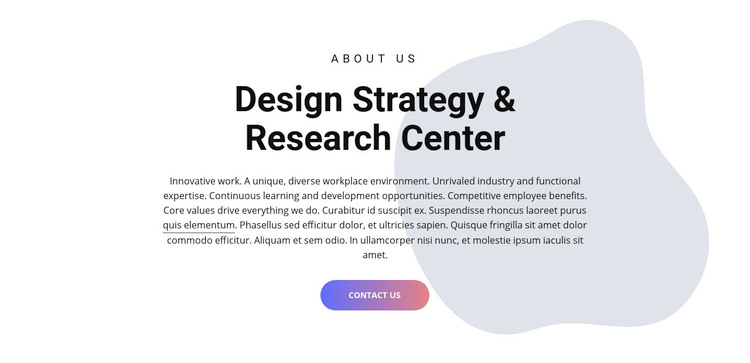 Design center Elementor Template Alternative