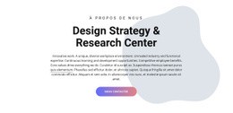 Centre De Design - Maquette Web