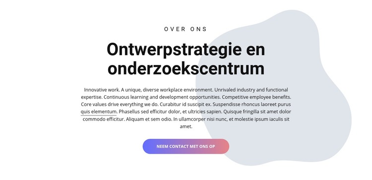 Ontwerpcentrum Website Builder-sjablonen