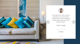 Testimonials About Interior Studio - Custom One Page Template