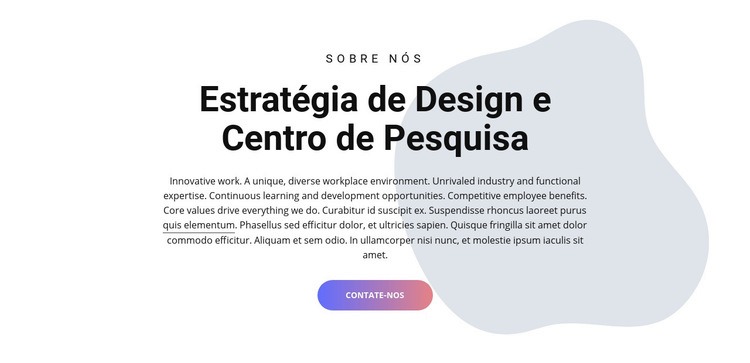 Centro de Design Modelo de site