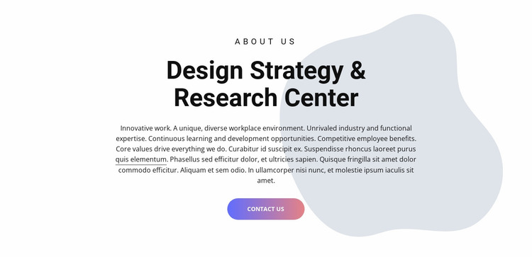 Design center Website Mockup