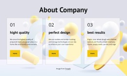 Page HTML For About Company