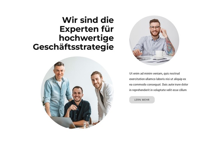 Wir sind Experten CSS-Vorlage