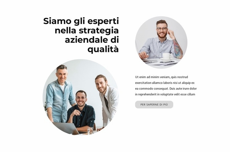 Siamo esperti Costruttore di siti web HTML