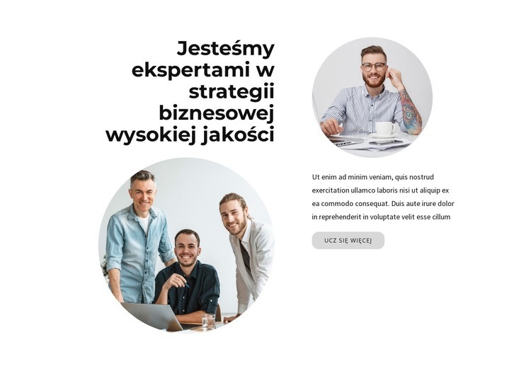 Jesteśmy ekspertami Szablony do tworzenia witryn internetowych