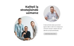 Biz Uzmanız HTML CSS Web Sitesi Şablonu