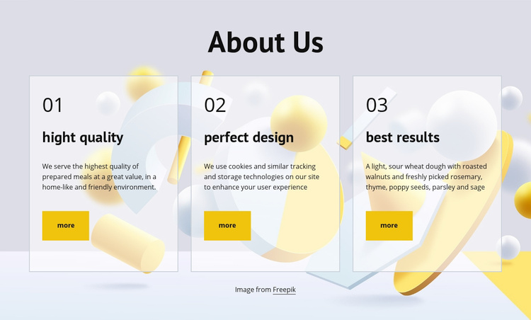 About company Wix Template Alternative