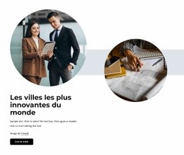 Les Villes Les Plus Innovantes - Maquette De Site Web Facile À Utiliser