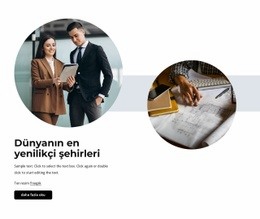 En Yenilikçi Şehirler - Duyarlı Web Sitesi Tasarımı