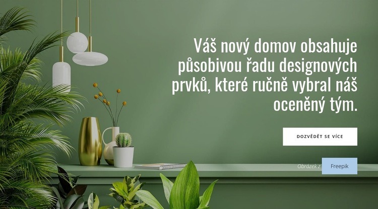 Nové funkce domova Šablona CSS