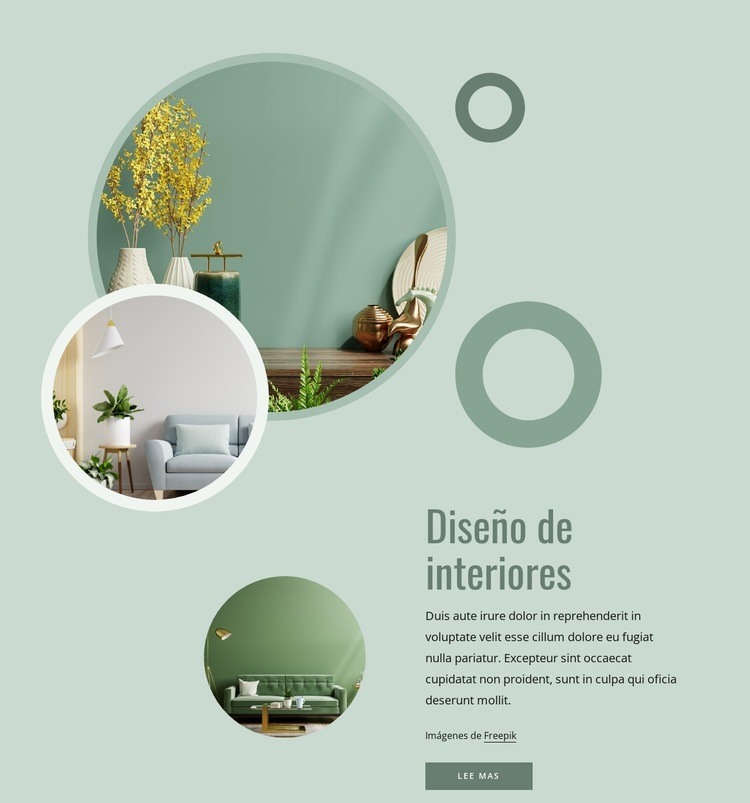 interior moderno apartamento Plantilla HTML5