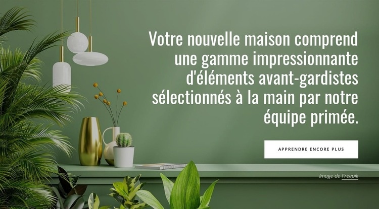 Nouvelles fonctionnalités de la maison Conception de site Web