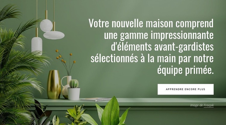 Nouvelles fonctionnalités de la maison Modèles de constructeur de sites Web