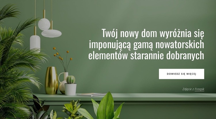 Nowe funkcje domu Szablon HTML