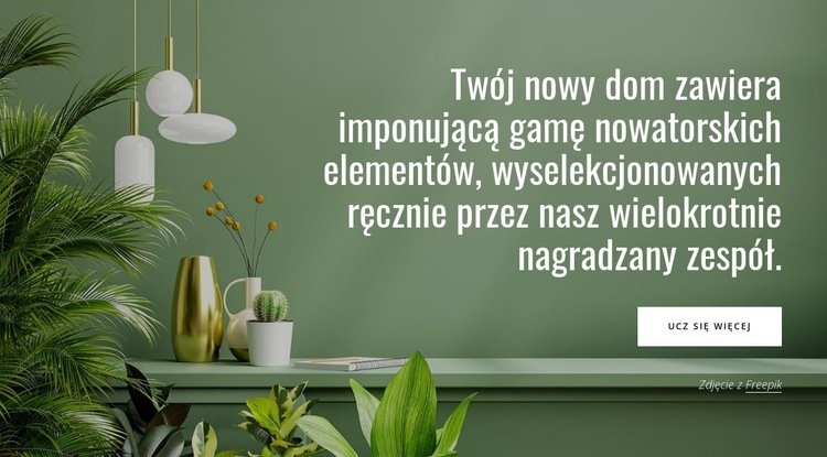 Nowe funkcje domu Szablon witryny sieci Web