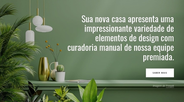 Novos recursos da casa Landing Page