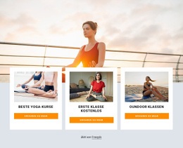 Yoga Urlaub Im Freien - Kostenlose Website-Vorlage