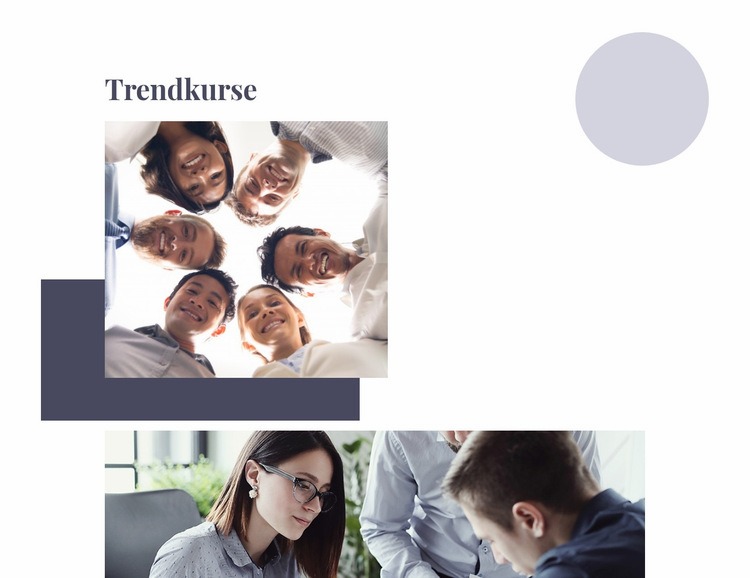 Virtuelle Teambildung HTML-Vorlage
