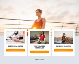 Yoga Urlaub Im Freien – Einfacher Website-Builder