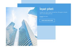 İnşaat Işi - Web Sitesi Şablonları