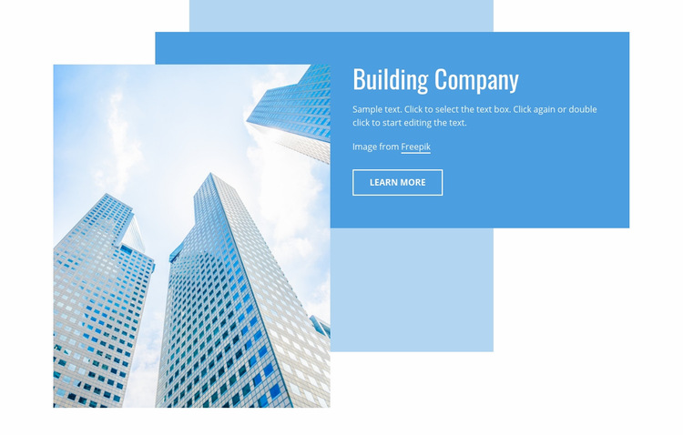 Construction business Web Page Design