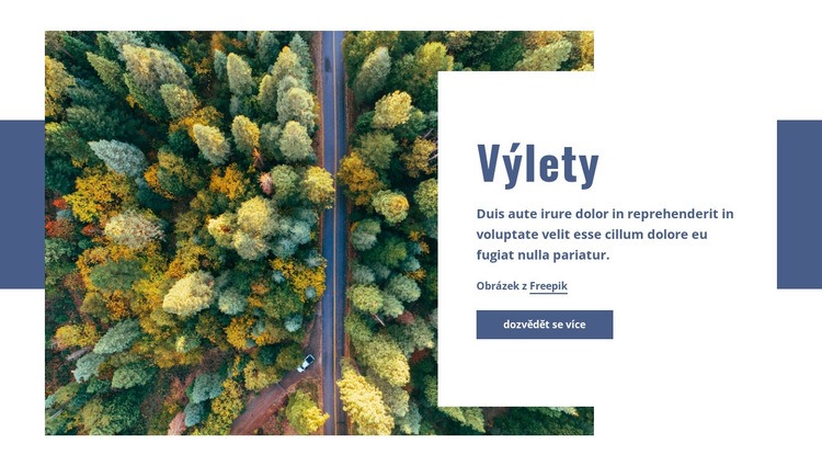 Výlety Šablona HTML