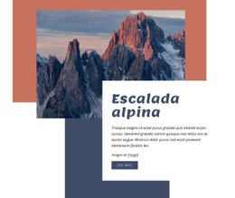 Escalada Alpina: Plantilla De Sitio Web Sencilla