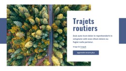 Trajets Routiers Modèle Épuré Et Minimal