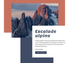 Escalade Alpine - Modèle De Page HTML