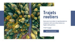 Modèle HTML5 Polyvalent Pour Trajets Routiers