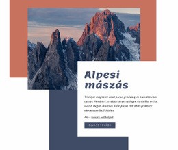 Alpesi Mászás - HTML Oldalsablon
