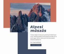 Alpesi Mászás - Drag & Drop WordPress Téma