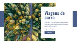 Design De Site Pronto Para Uso Para Viagens De Carro