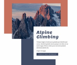 Escalada Alpina - Tema WordPress De Arrastar E Soltar