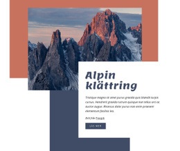 Alpin Klättring - HTML-Sidmall