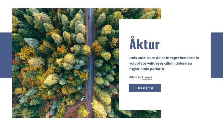 Åktur HTML-mall