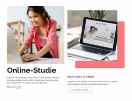 Online-Studie – Vorlage Für Website-Builder