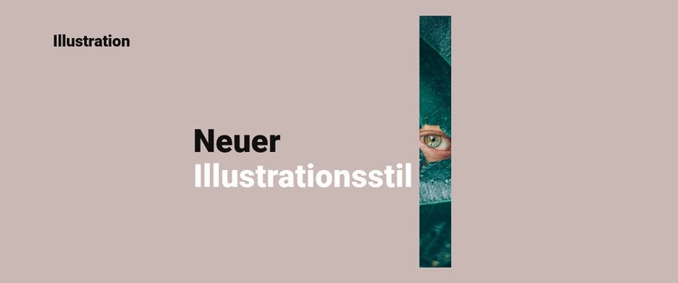 Neuer Stil in der Illustration Website-Vorlage