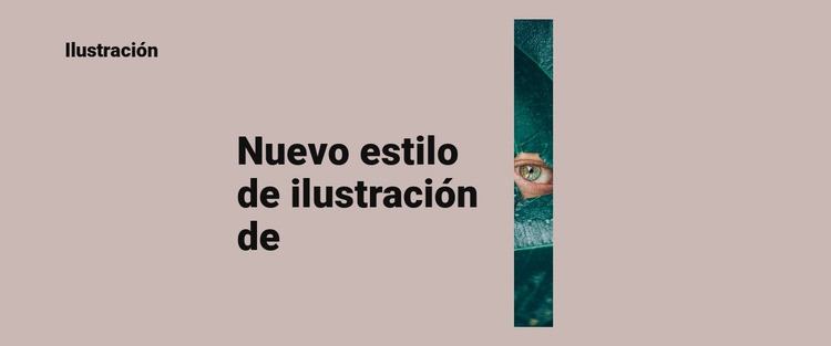 Nuevo estilo en la ilustración Plantillas de creación de sitios web