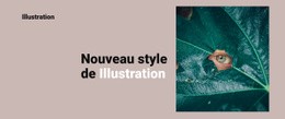 Page HTML Pour Nouveau Style En Illustration