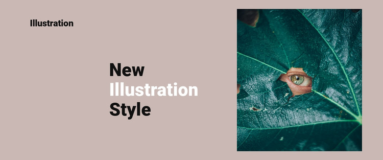 New style in illustration HTML Template