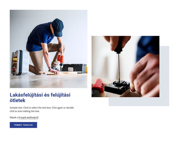 Lakásfelújítási ötletek WordPress Téma