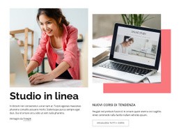 Avvia Il Modello Della Piattaforma Per Studio In Linea